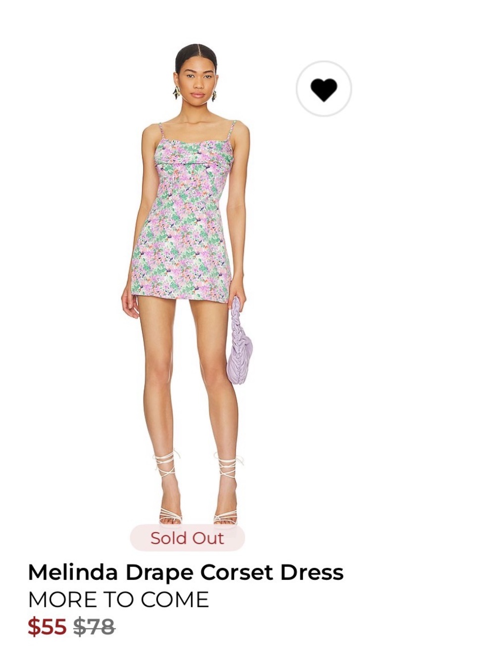 Revolve More to Come Melinda Drape Corset Mini Dress Small